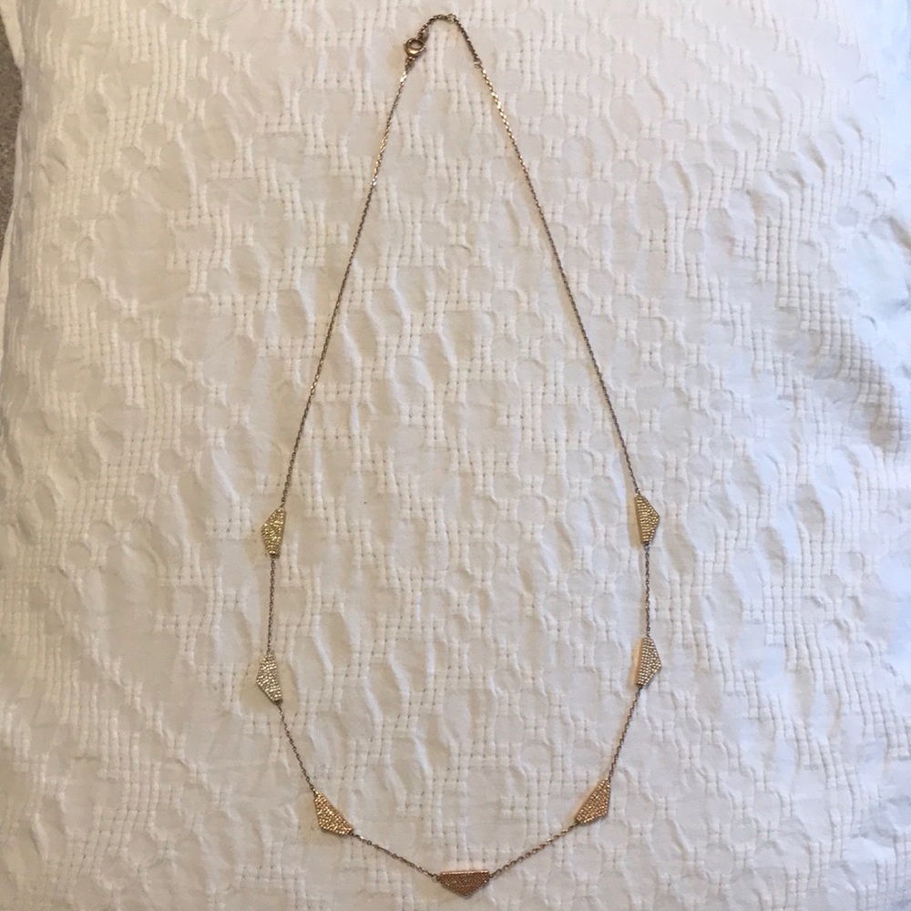 Fossil rose Gold long necklace